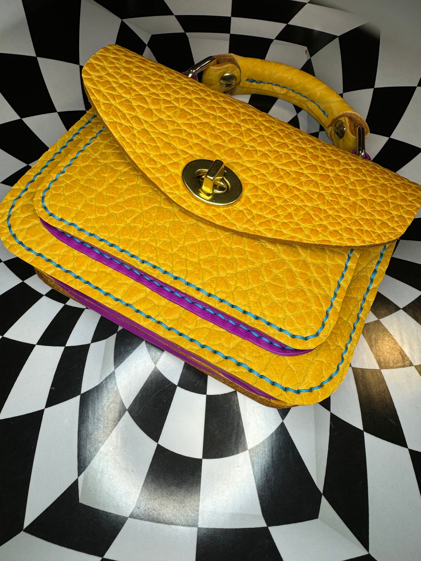 The Romy top handle mini briefcase bag! The OG now with strap attachments for crossbody wear!