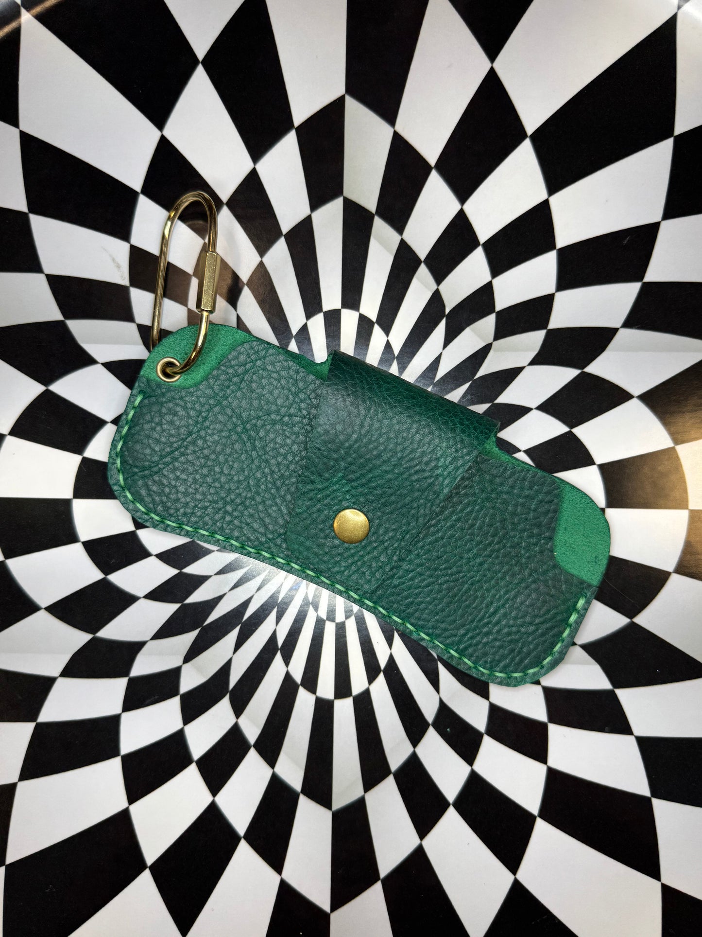 Glasses case! Hand sewn leather sunglasses holder!