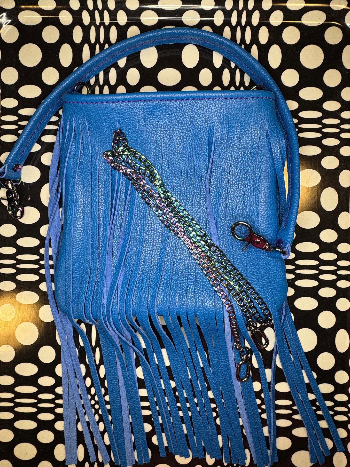 Candi A$$ hand sewn leather fringe crossbody bag! Soft cowhide rocker chic purse