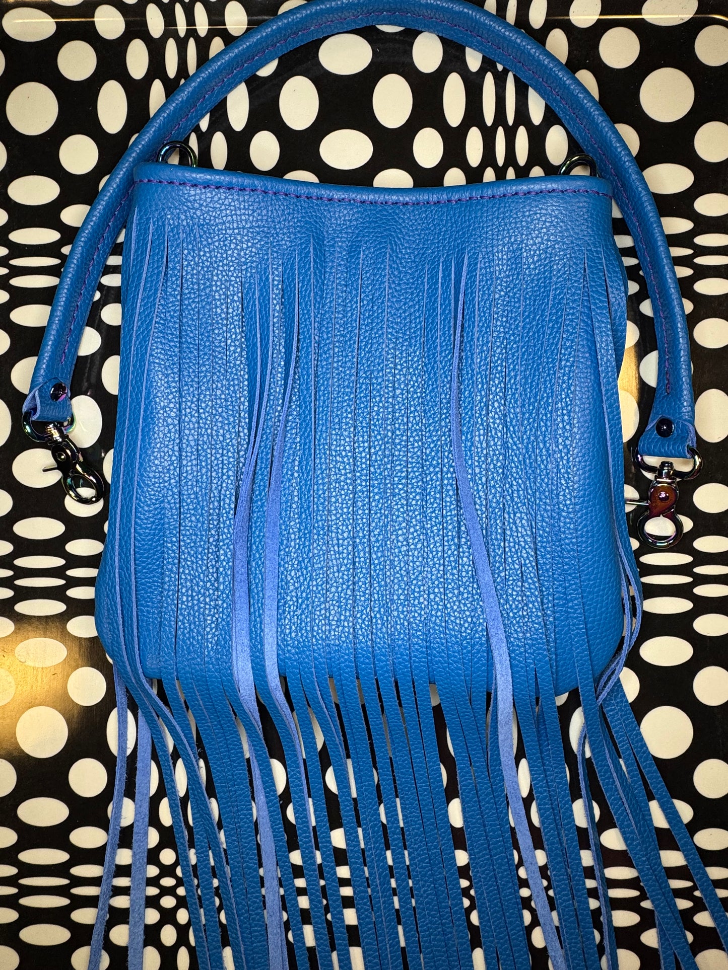 Candi A$$ hand sewn leather fringe crossbody bag! Soft cowhide rocker chic purse