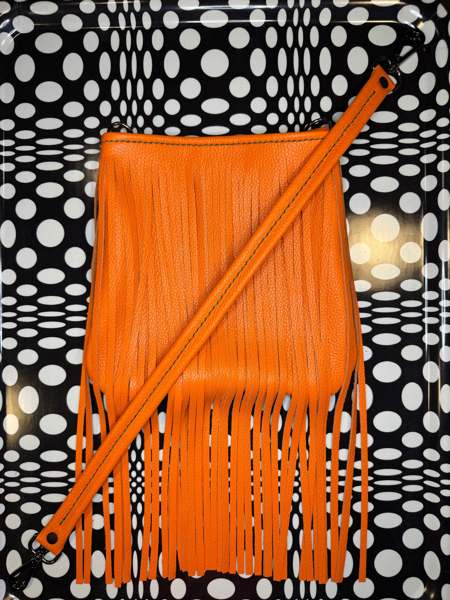 Candi A$$ hand sewn leather fringe crossbody bag! Soft cowhide rocker chic purse