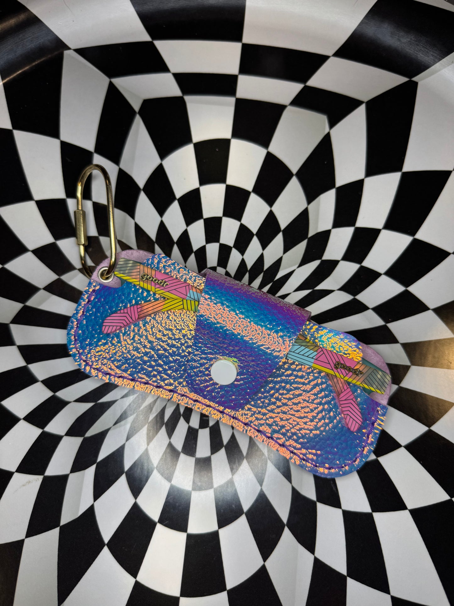 Glasses case! Hand sewn leather sunglasses holder!