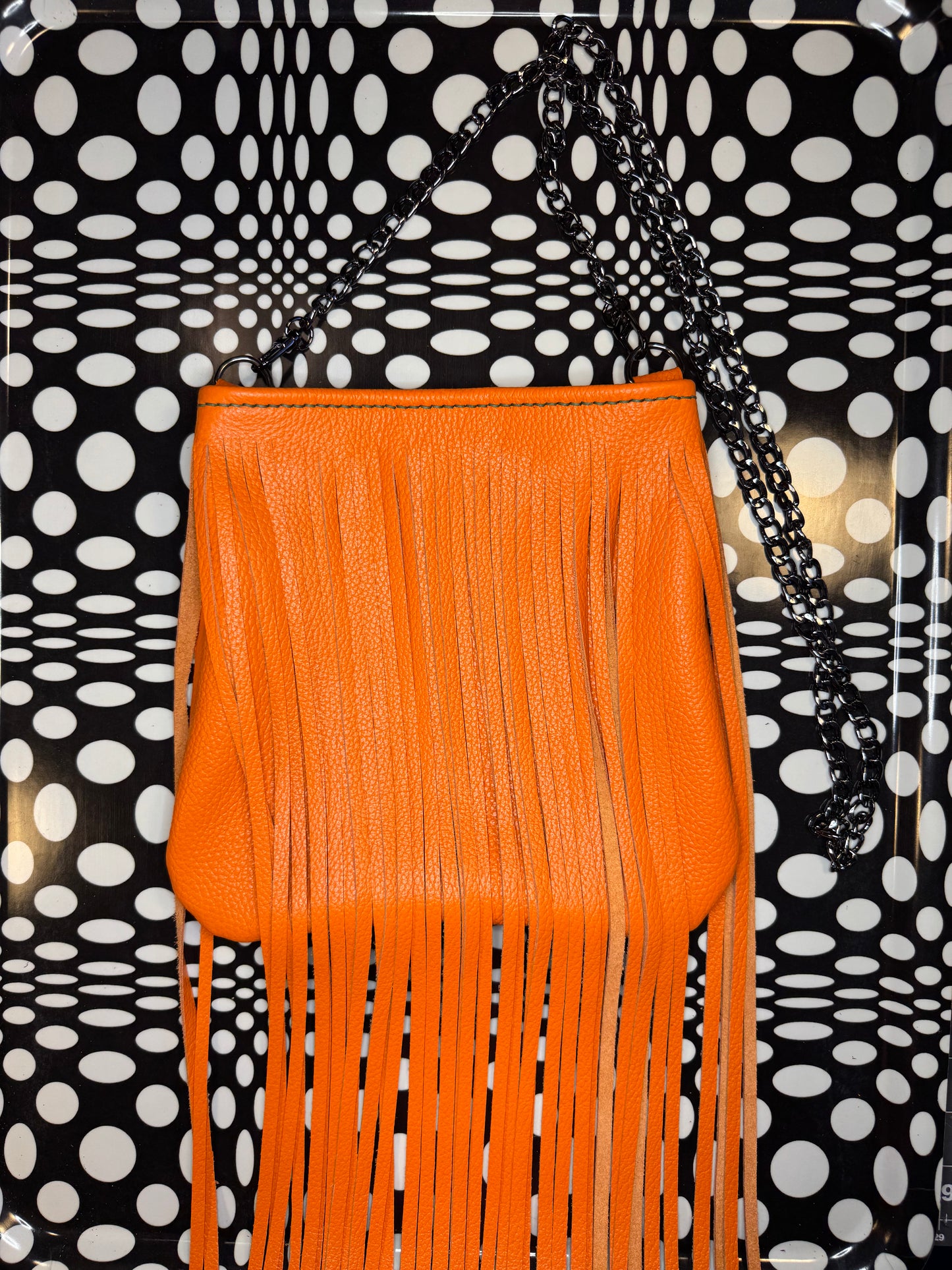Candi A$$ hand sewn leather fringe crossbody bag! Soft cowhide rocker chic purse