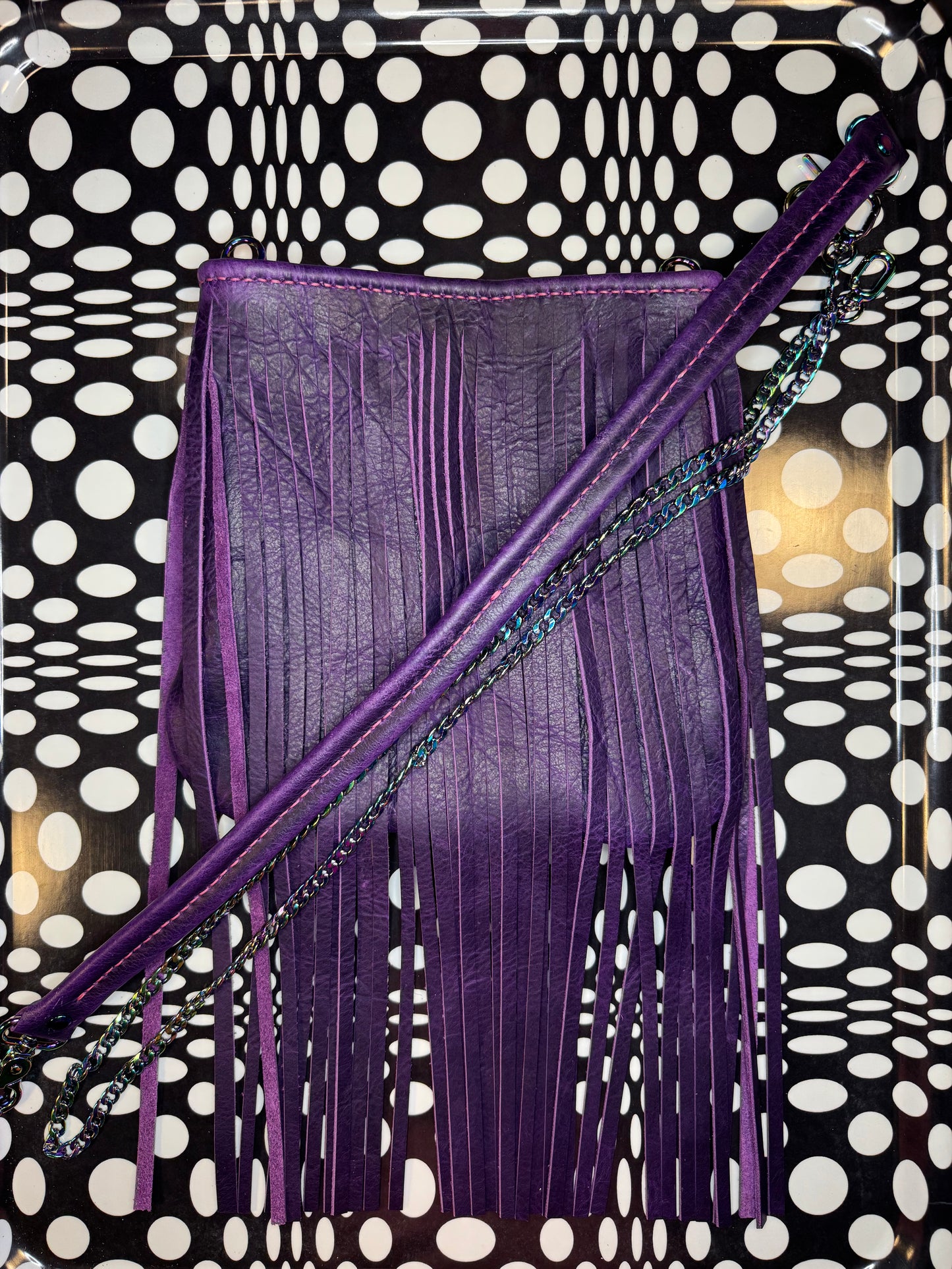 Candi A$$ hand sewn leather fringe crossbody bag! Soft cowhide rocker chic purse