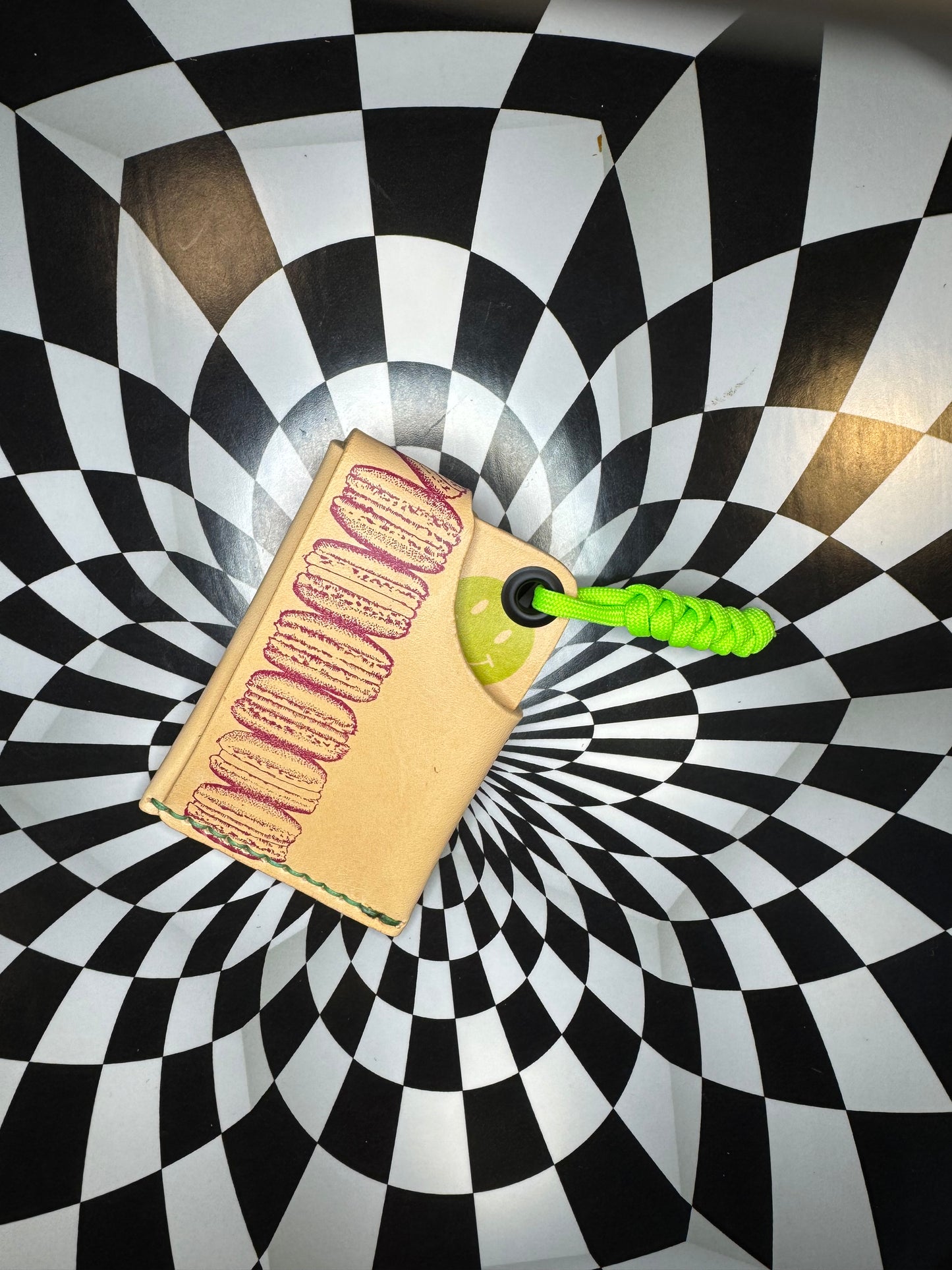 Front pocket wallet! Hand sewn leather paracord rugged card & cash case! Slim minimalist