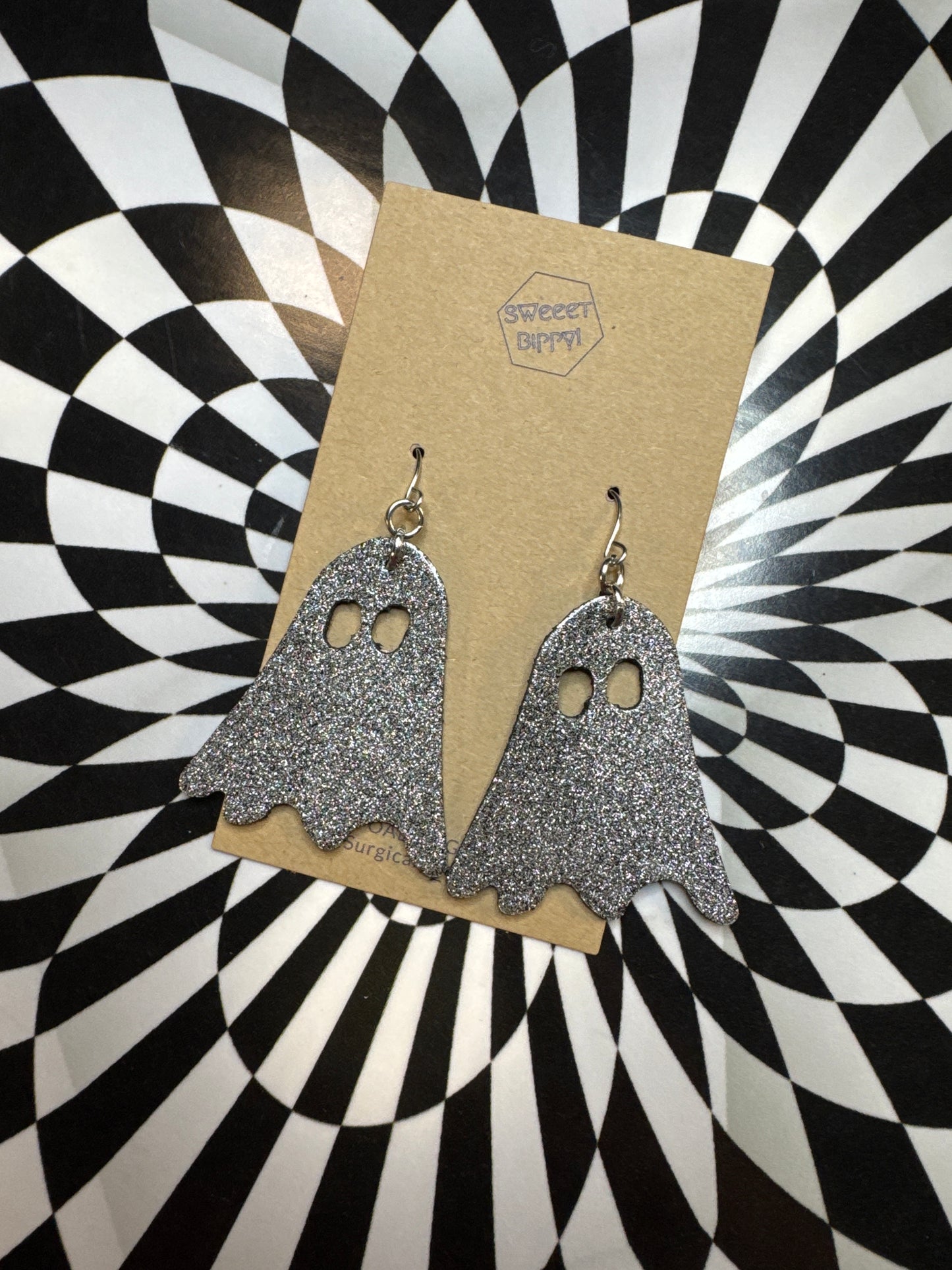 Leather Ghost earrings!