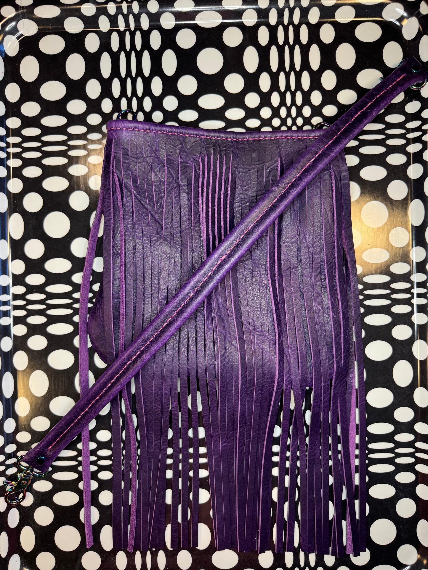 Candi A$$ hand sewn leather fringe crossbody bag! Soft cowhide rocker chic purse