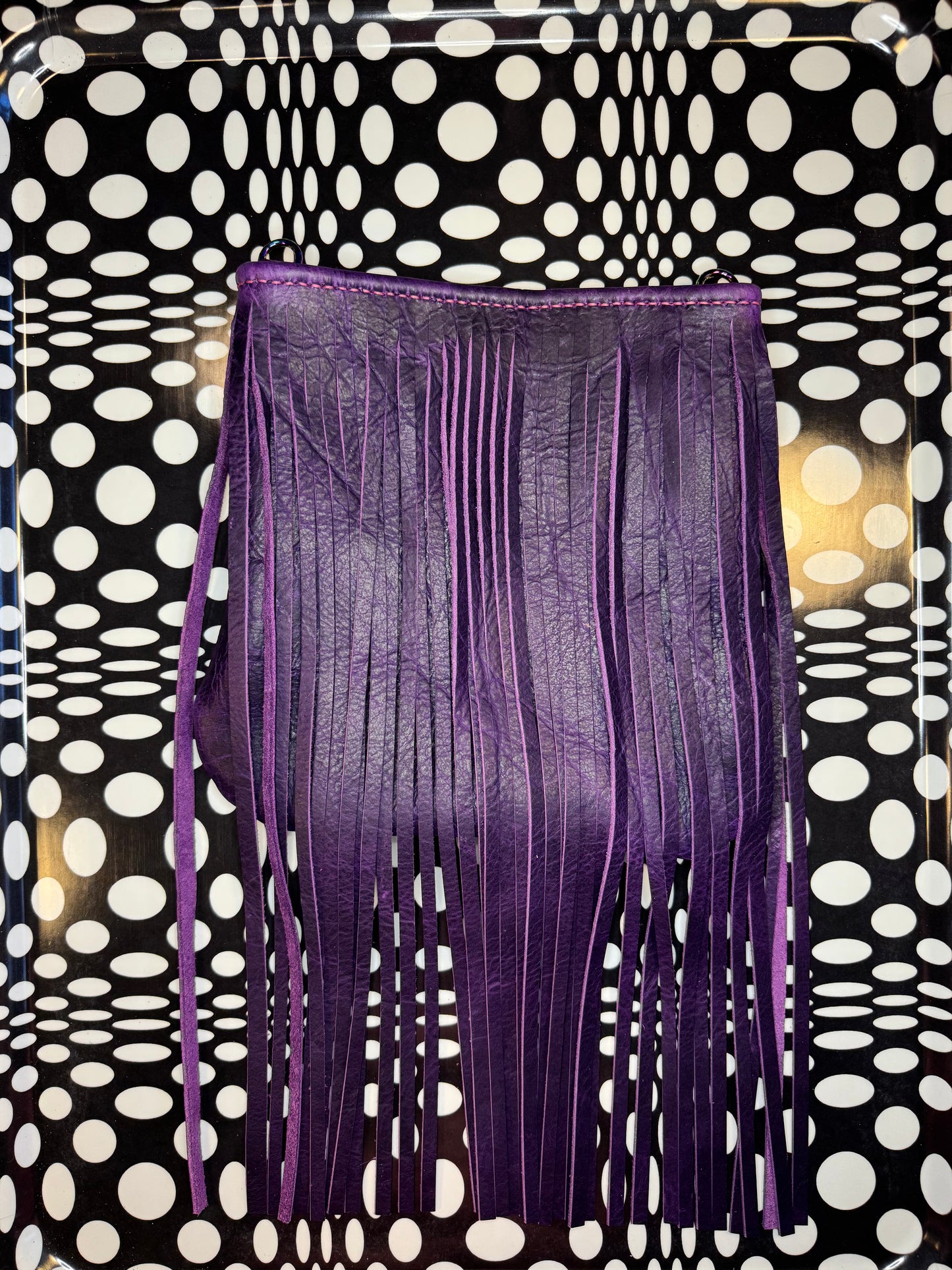 Candi A$$ hand sewn leather fringe crossbody bag! Soft cowhide rocker chic purse
