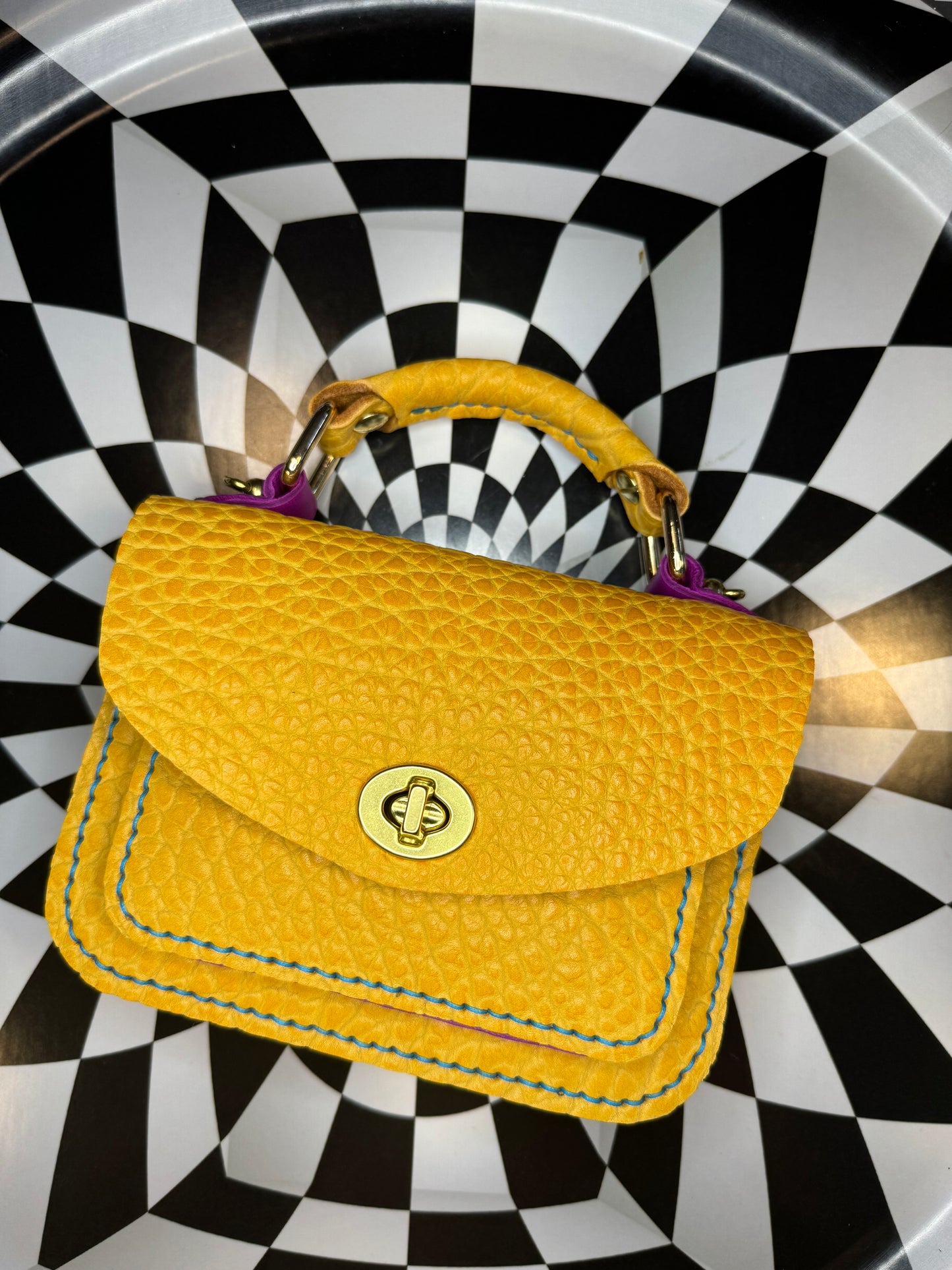 The Romy top handle mini briefcase bag! The OG now with strap attachments for crossbody wear!