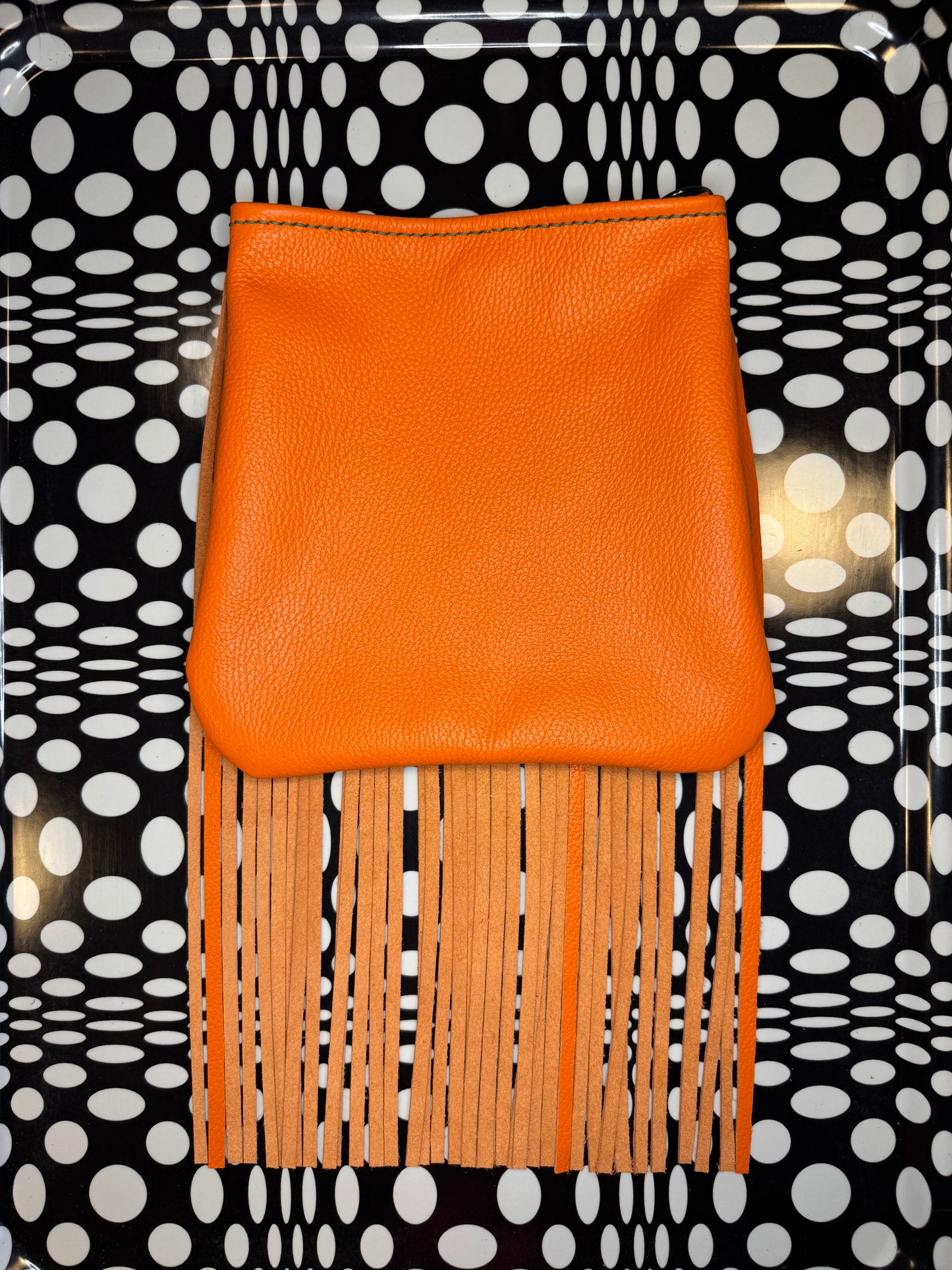 Candi A$$ hand sewn leather fringe crossbody bag! Soft cowhide rocker chic purse