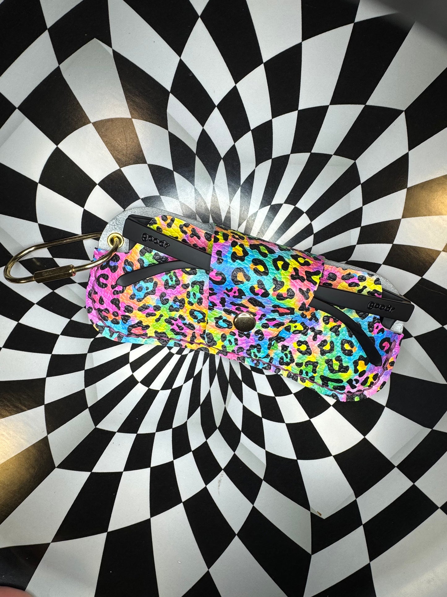 Glasses case! Hand sewn leather sunglasses holder!