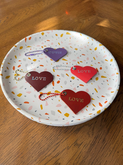 Gold foiled heart keychains! LOVE! Or MEH. EW.