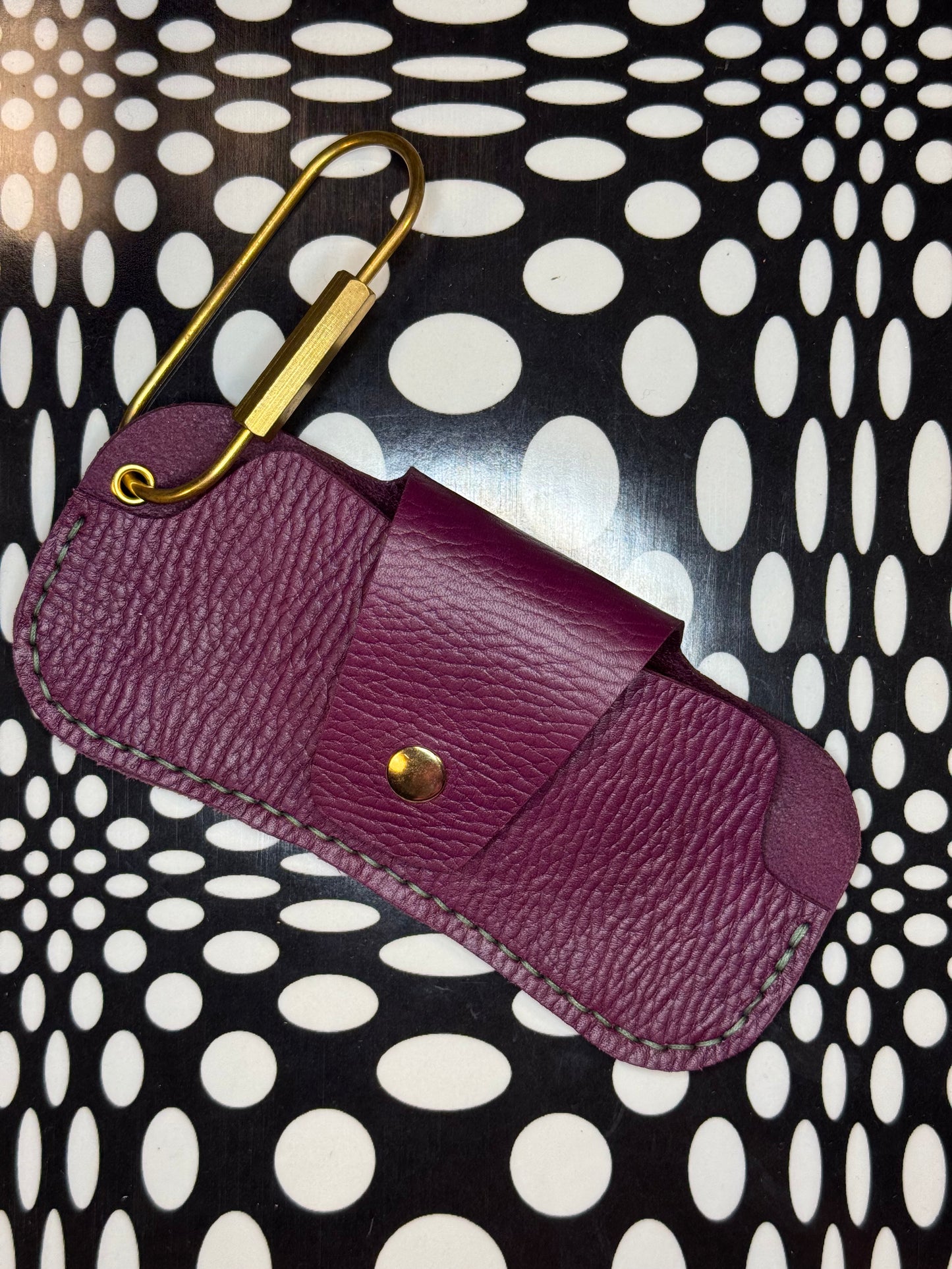 Glasses case! Hand sewn leather sunglasses holder!