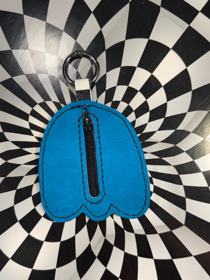 Breit-eyes Ghosts! Hand sewn leather novelty ghost keychains!