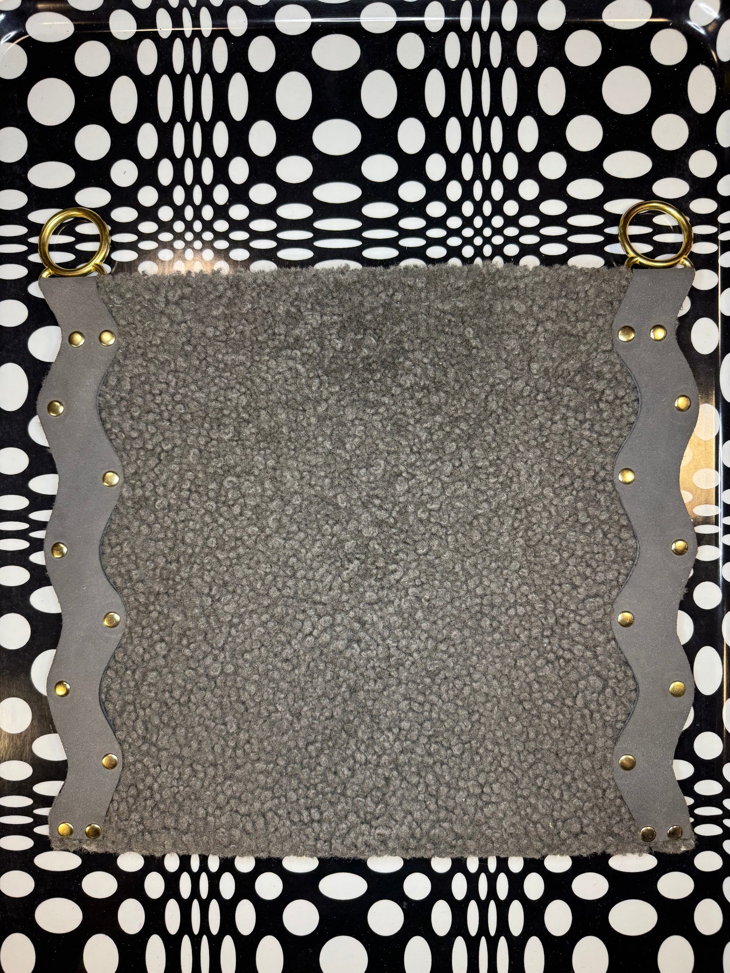 Neen wavy messenger bag! Suede maximalist dopamine shoulder purse or crossbody! OOAK