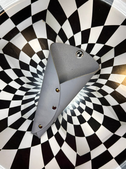 Leather wall sconce / vase for air plants, dried flowers or live flowers! Chic minimalist wall hanging Handmade one of a kind