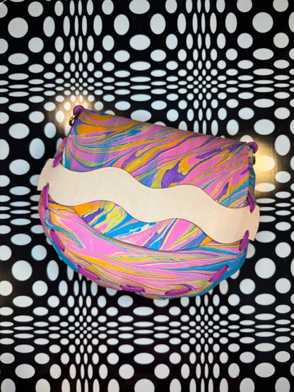 Wavy Saddle Bag – Hand Sewn Leather Crossbody Bag