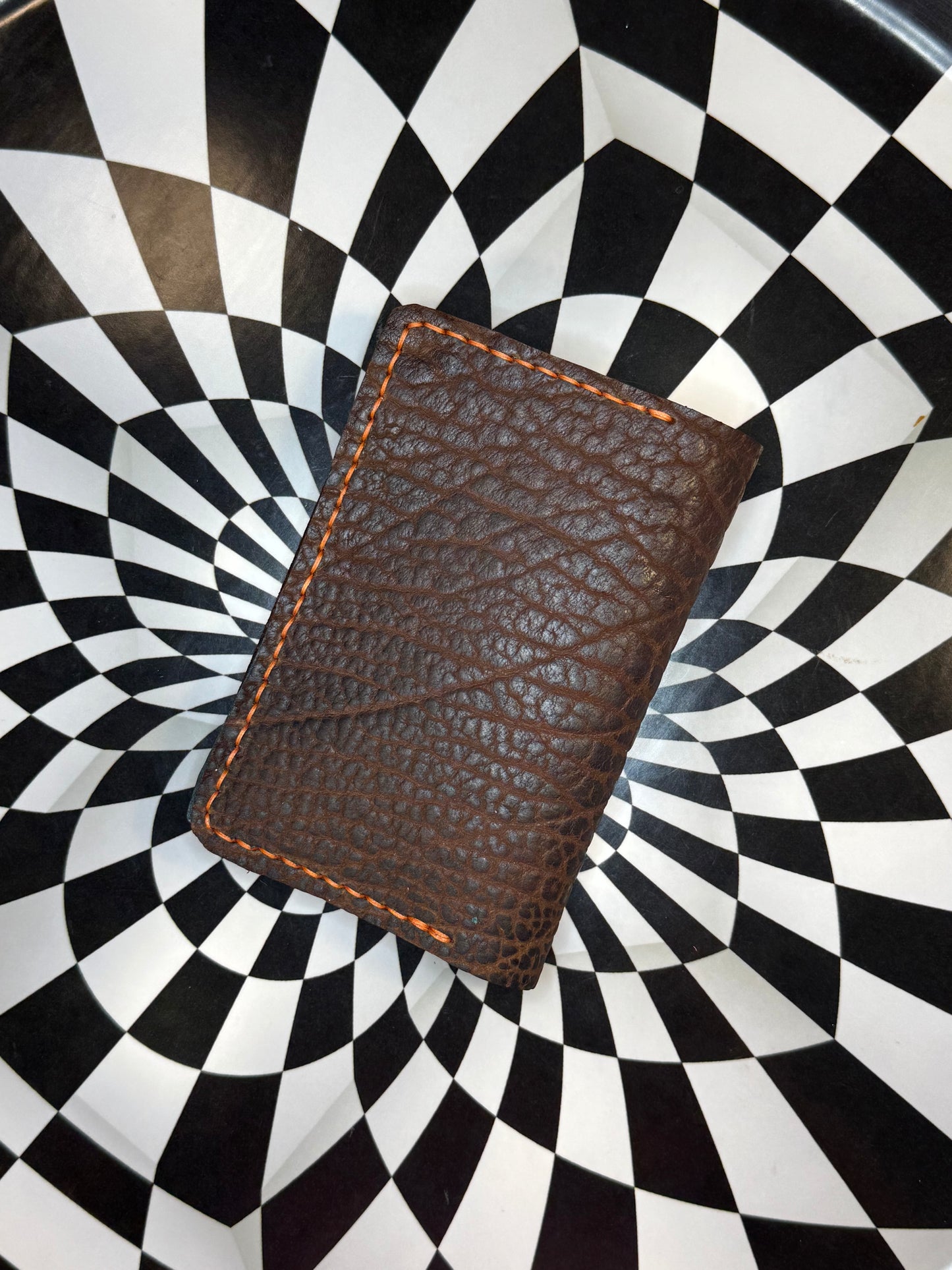 Passport holder/sleeve/cover Handmade bison hide buffalo leather.  Hand sewn unique gift for the traveler!