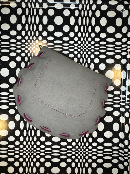 wavy saddle bag handmade leather crossbody