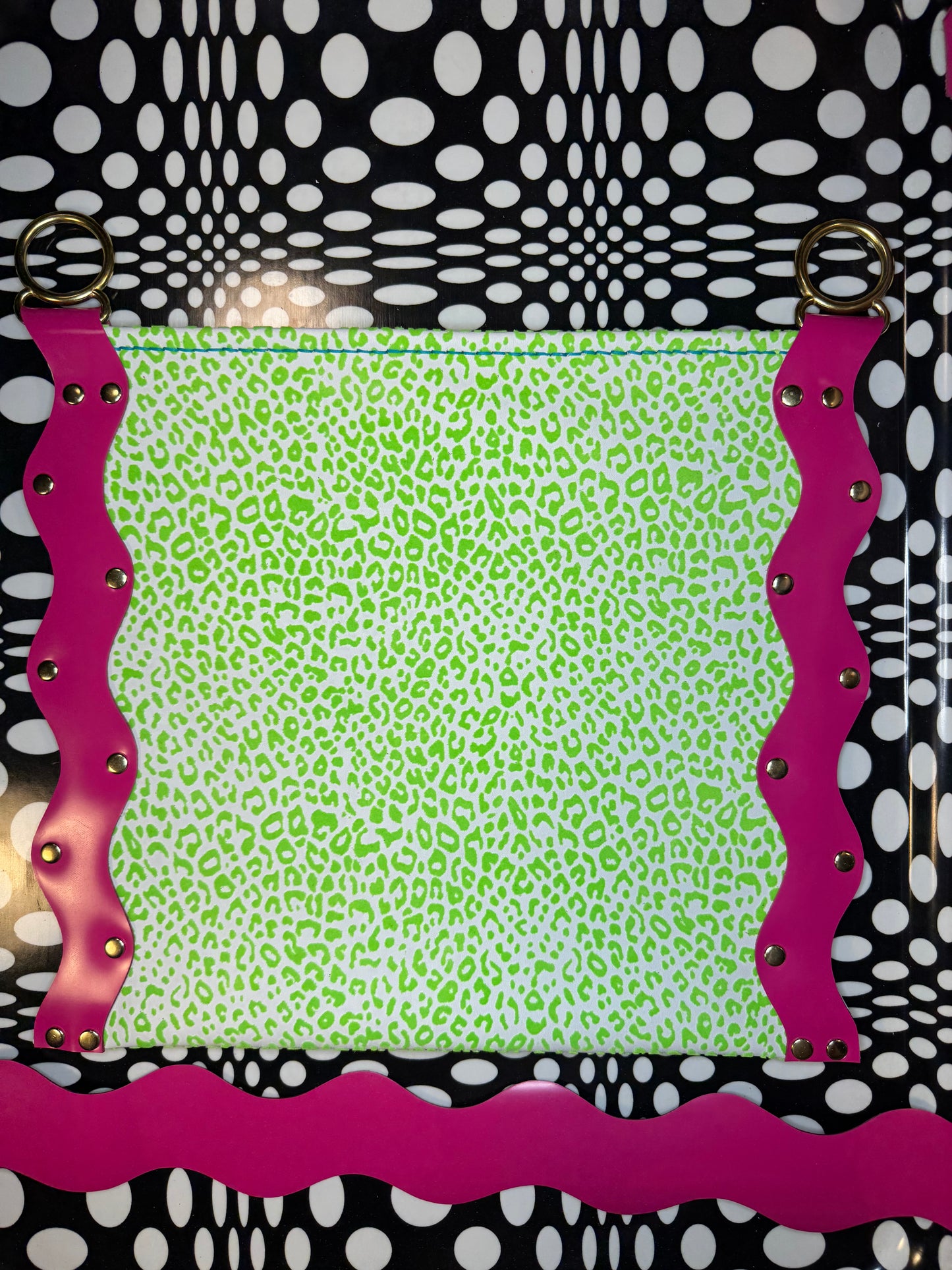 Neen wavy messenger bag! Suede maximalist dopamine shoulder purse or crossbody! OOAK