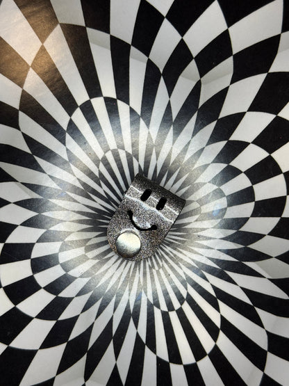 Cord creepers!! (Keepers) Happy smiley face leather strap charms!