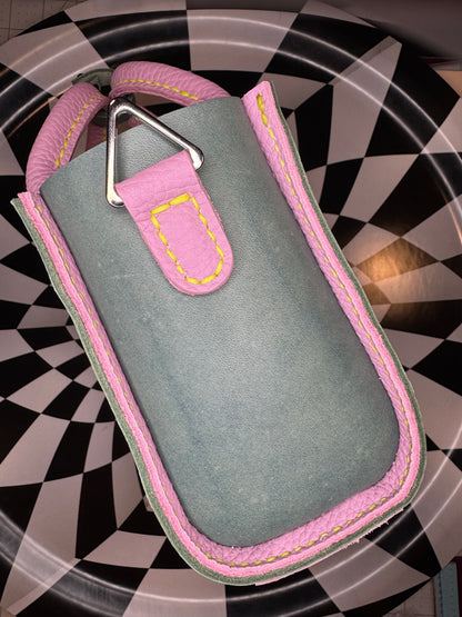ZuZu top handle mini tote! Hand sewn leather purse