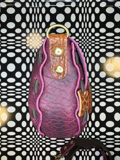 Wavy Saddle Bag – Hand Sewn Leather Crossbody Bag