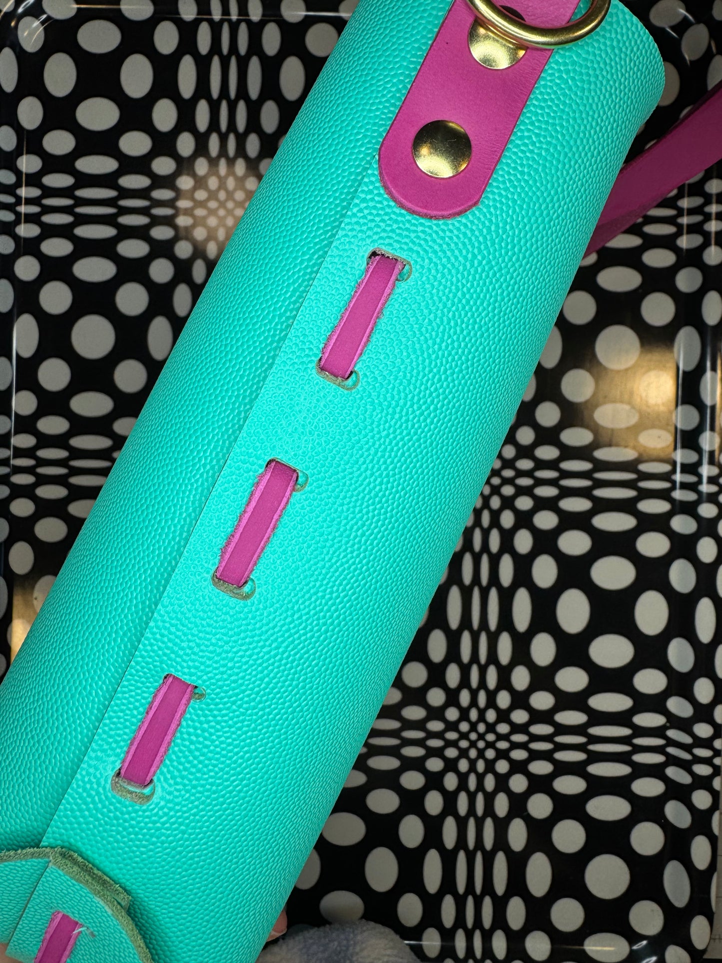 Small Johnny Two Bags! Hand sewn leather zip top laced tote bag! Work purse, travel carry on!