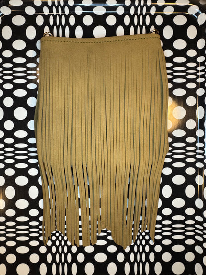Candi A$$ hand sewn leather fringe crossbody bag! Soft cowhide rocker chic purse