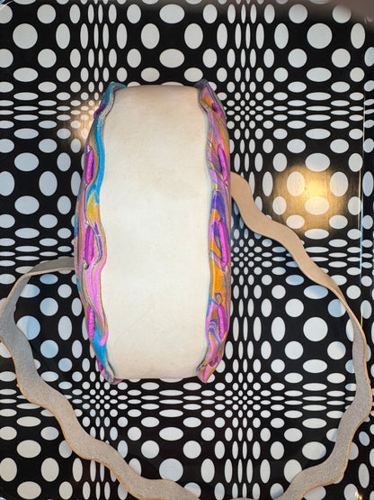 Wavy Saddle Bag – Hand Sewn Leather Crossbody Bag