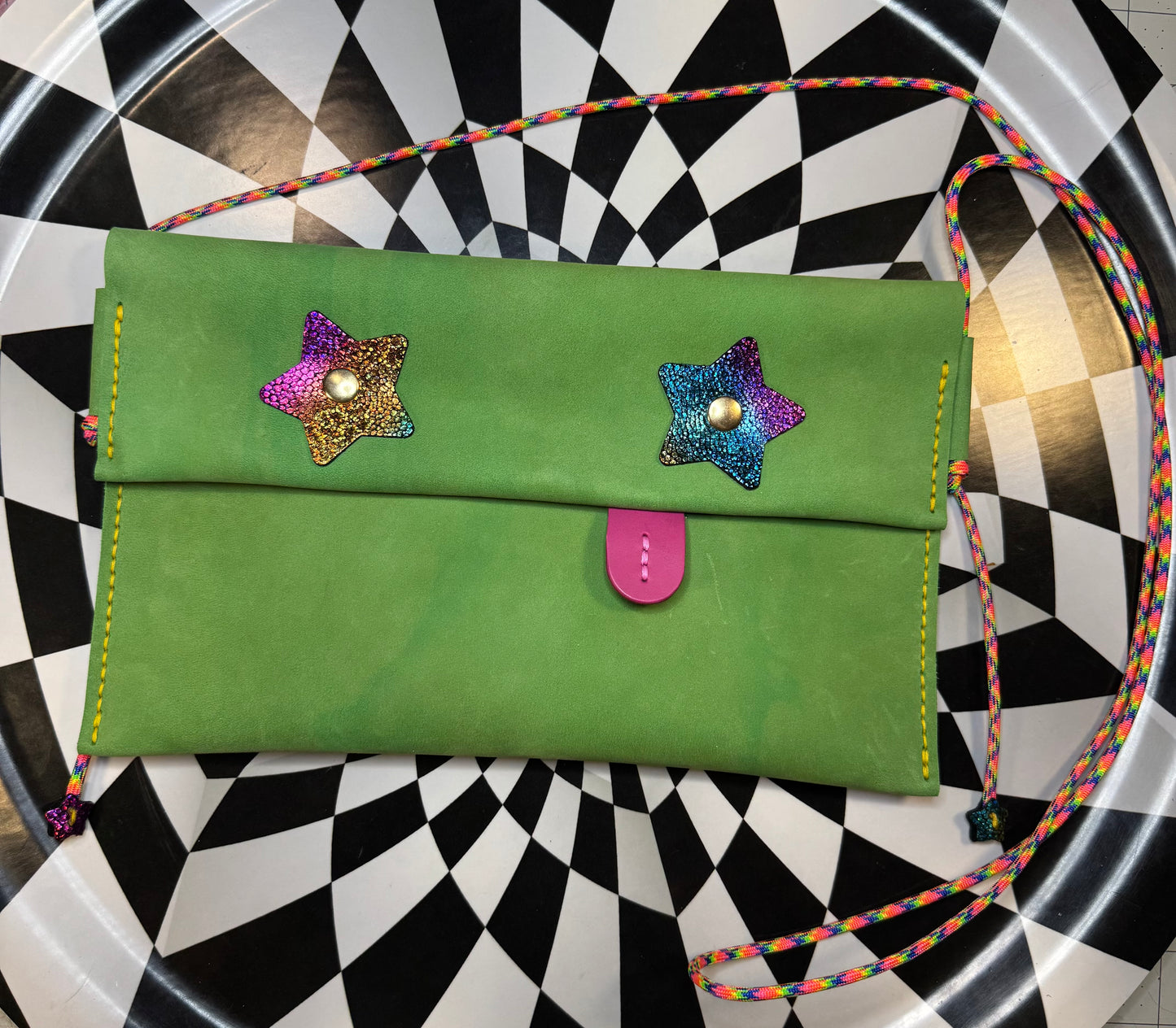 DerpBot Convertible Leather Bag | Handmade Crossbody, Shoulder Bag & Fanny Pack hand sewn