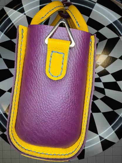 ZuZu top handle mini tote! Hand sewn leather purse