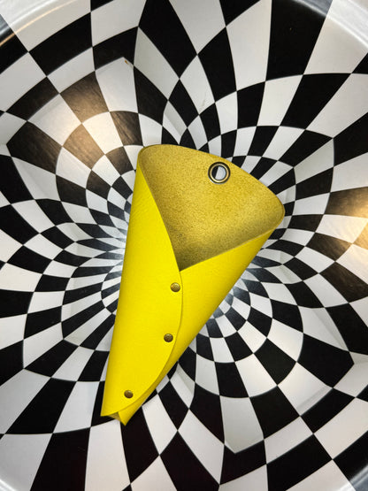 Leather wall sconce / vase for air plants, dried flowers or live flowers! Chic minimalist wall hanging Handmade one of a kind