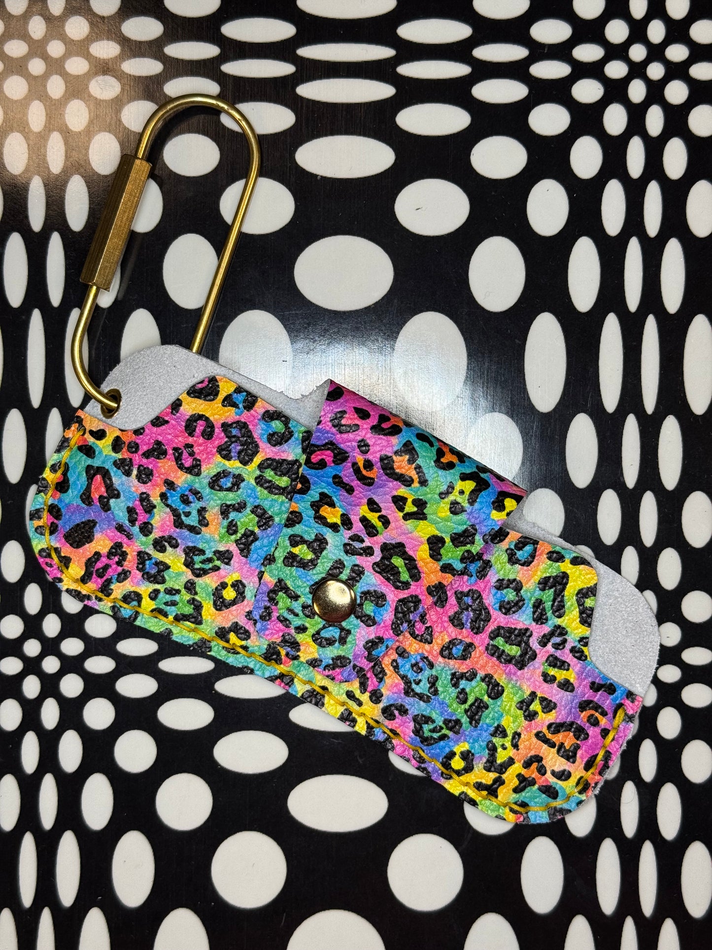 Glasses case! Hand sewn leather sunglasses holder!