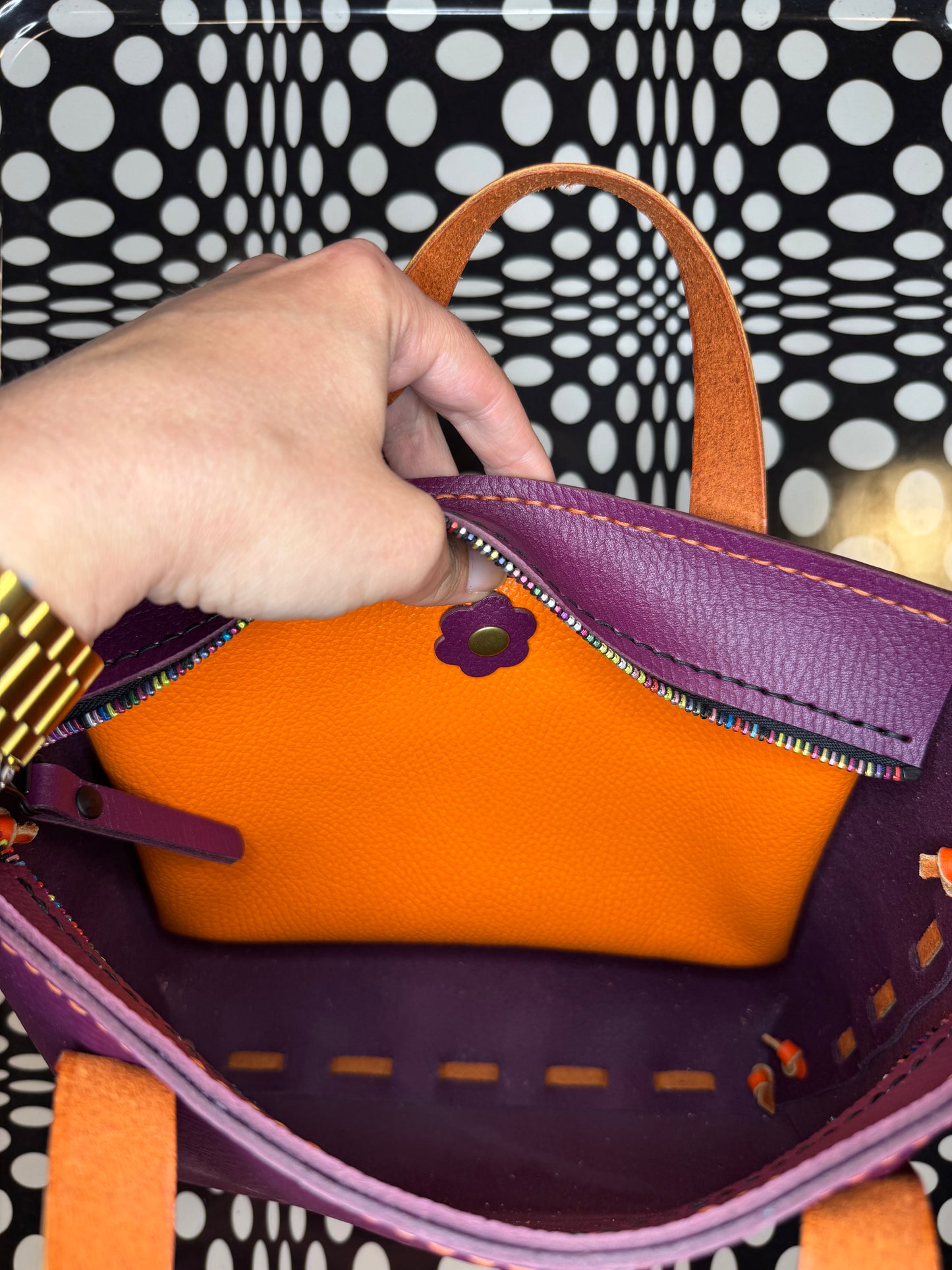 Johnny Two Bison Small – Hand Sewn Bison Leather Bag