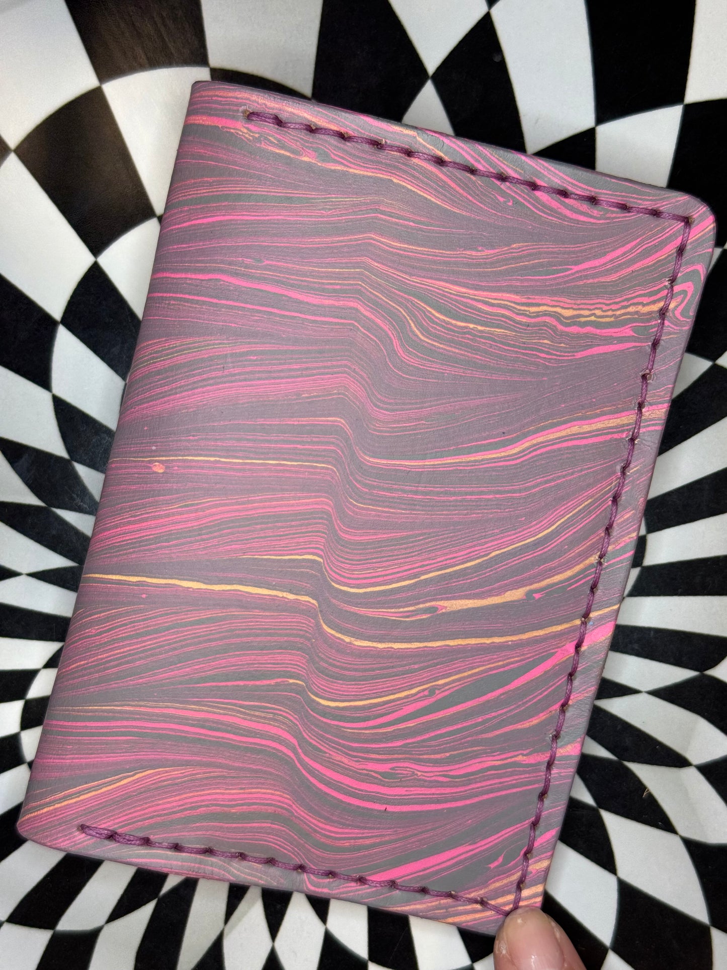 Passport holder/sleeve/cover Handmade bison hide buffalo leather.  Hand sewn unique gift for the traveler!