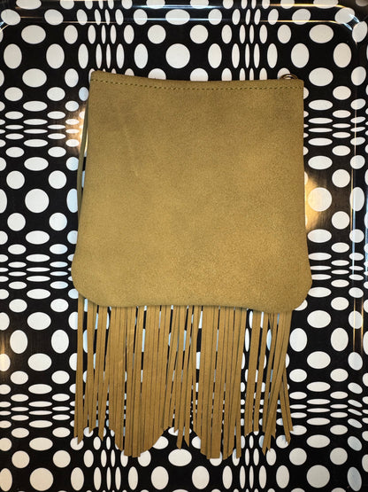 Candi A$$ hand sewn leather fringe crossbody bag! Soft cowhide rocker chic purse