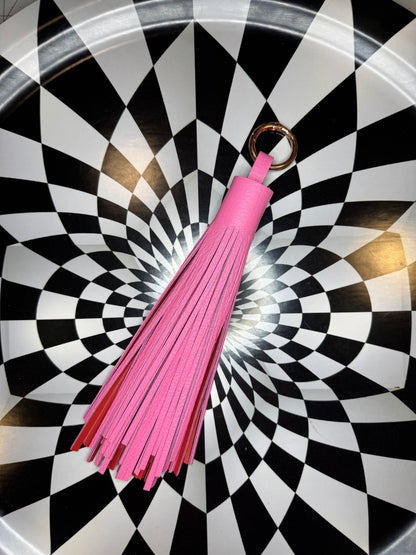 Tassel bag charms / keychains / flair! Handmade leather fringe