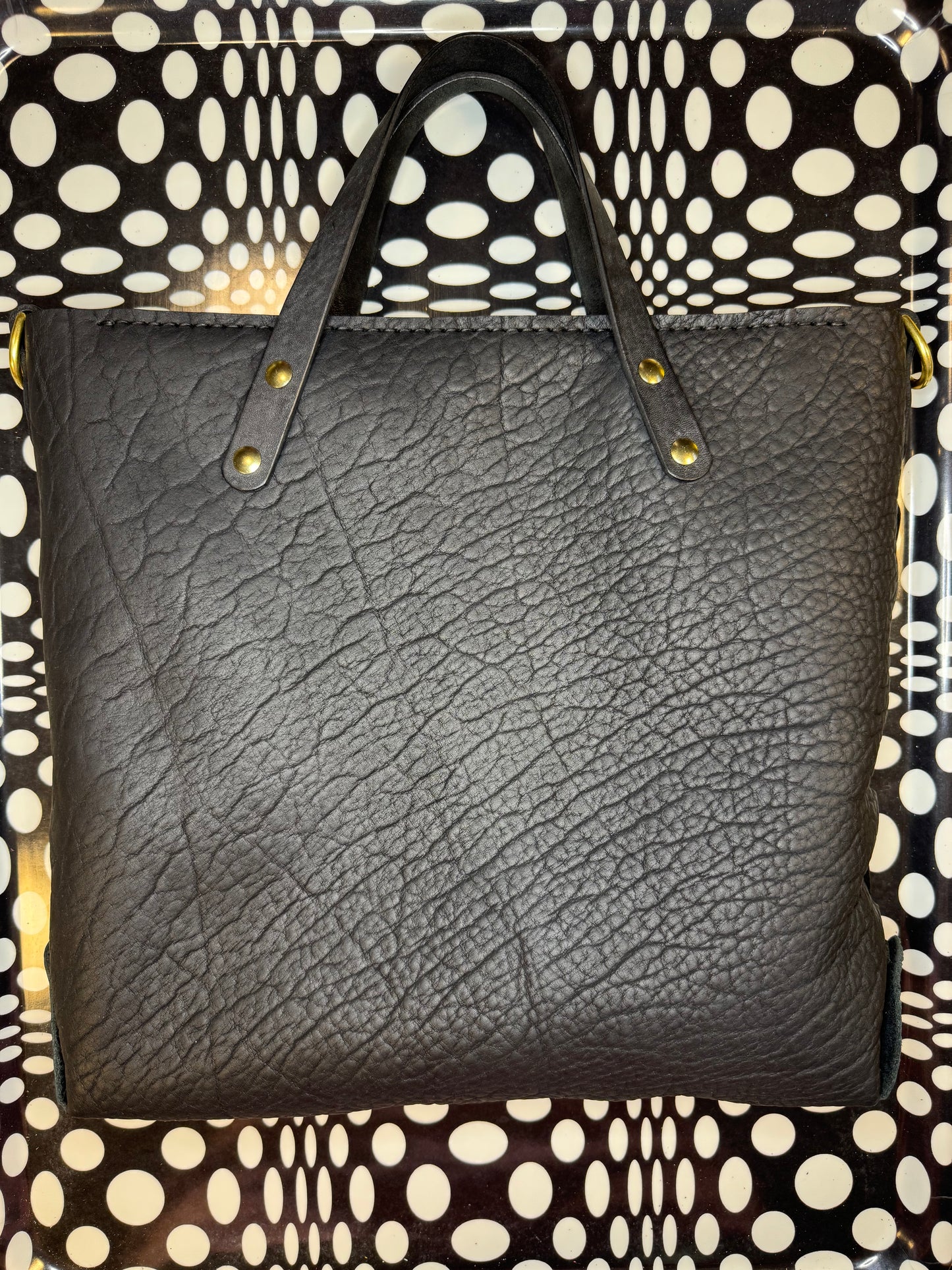 J2B! Johnny Two Bags! Hand sewn leather zip top laced tote bag! Work purse, travel carry on!