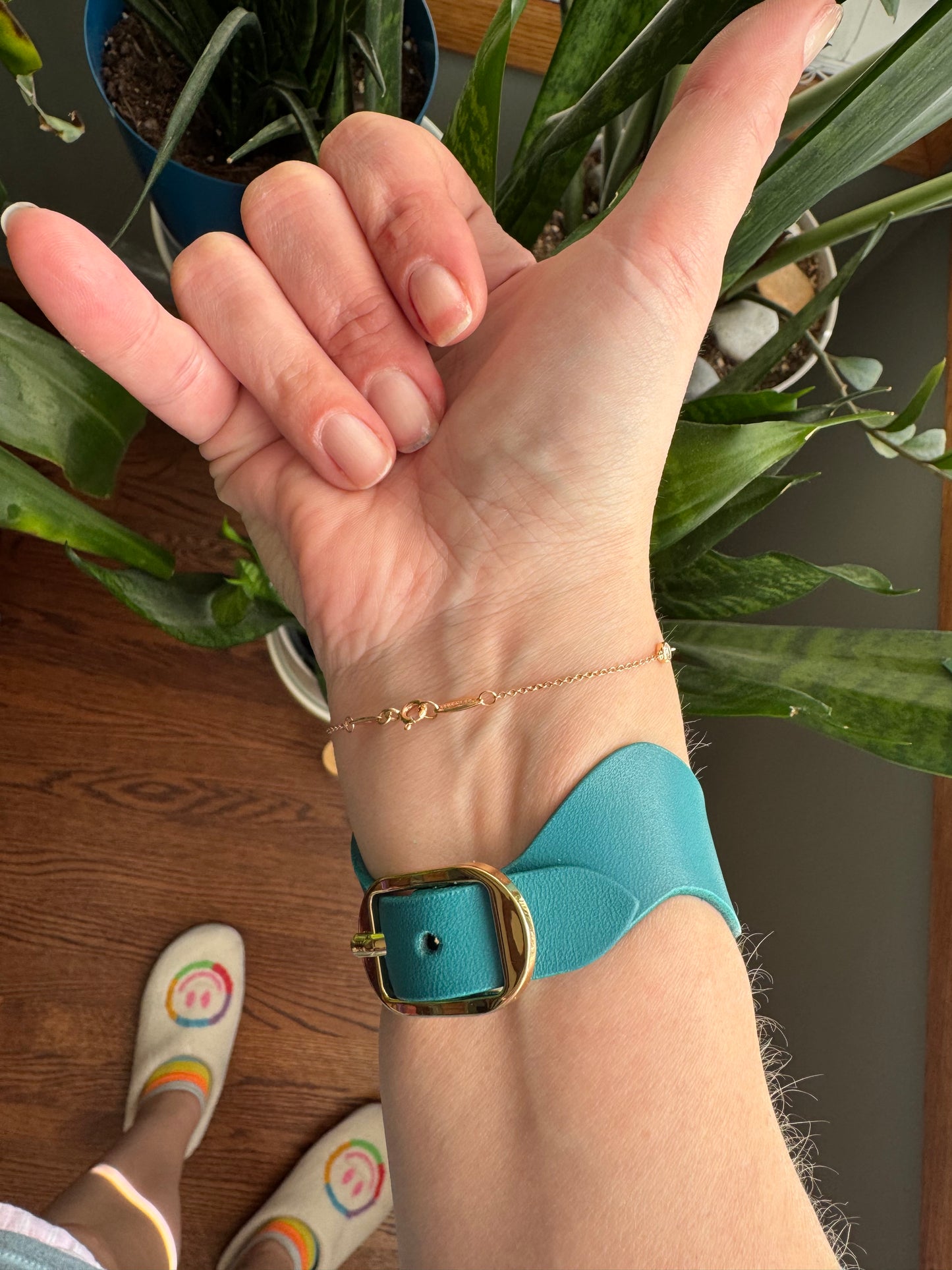 Wavy Leather Bracelet – Handmade Minimal Statement Cuff | Colorful Leather Jewelry | Sweeet Bippy