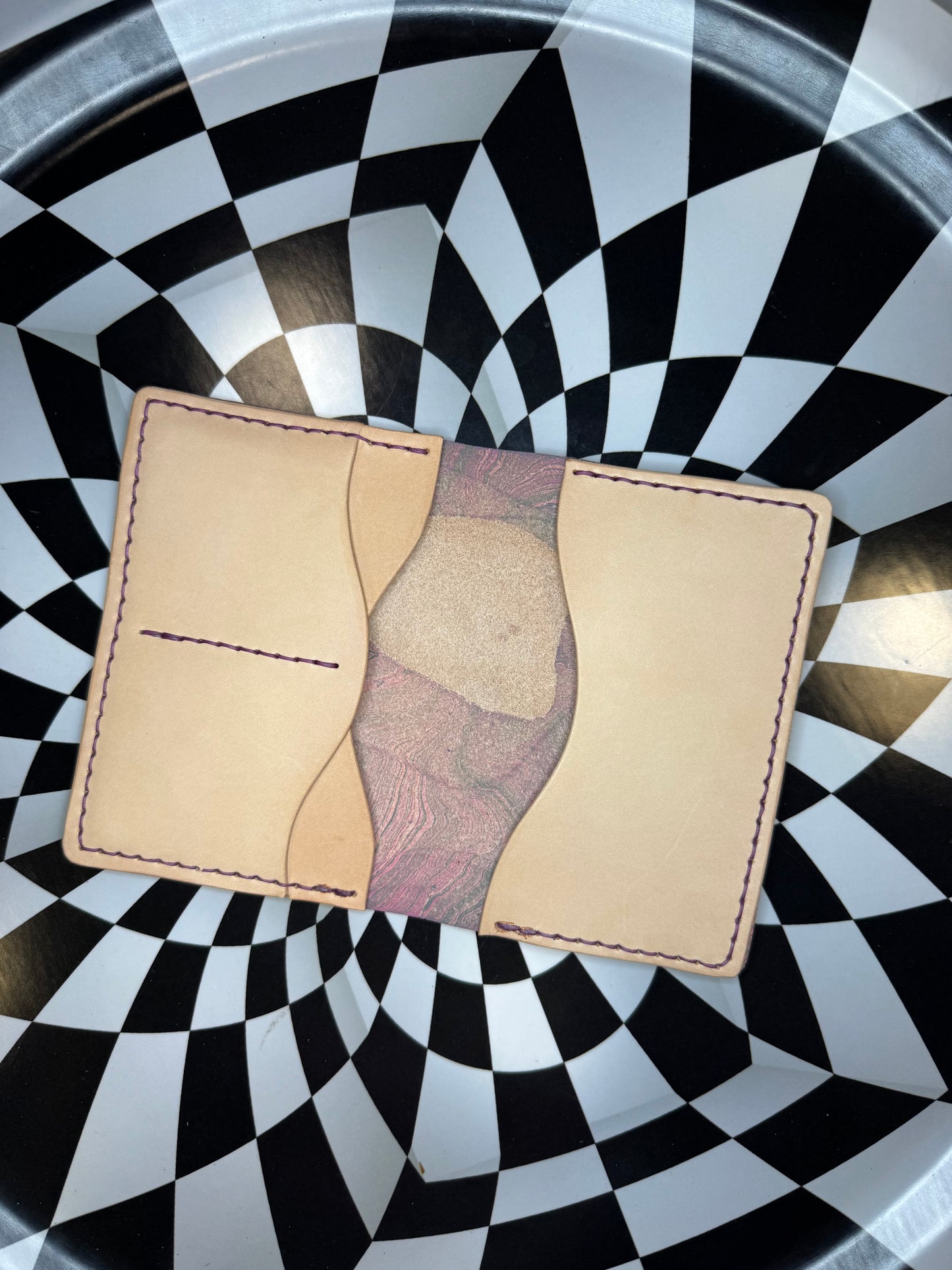 Passport holder/sleeve/cover Handmade bison hide buffalo leather.  Hand sewn unique gift for the traveler!