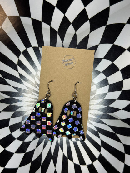 Leather Ghost earrings!
