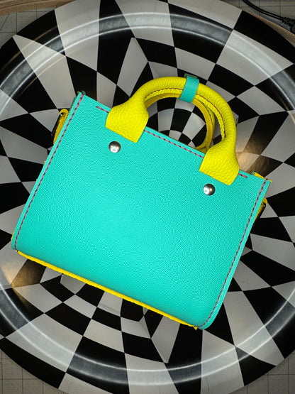 ZuZu top handle mini tote! Hand sewn leather purse