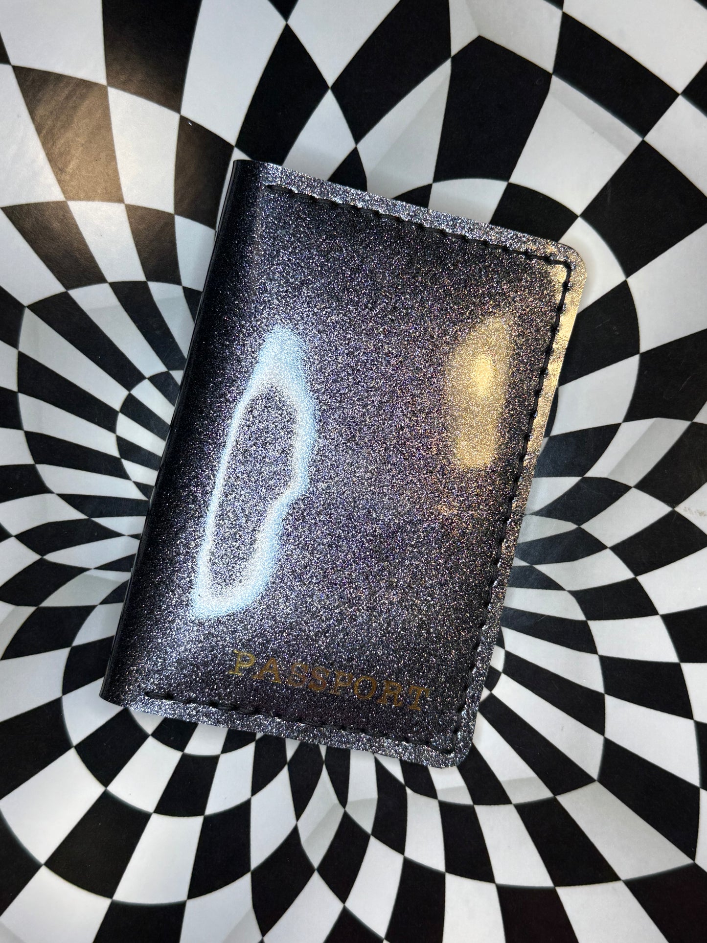 Passport holder/sleeve/cover Handmade bison hide buffalo leather.  Hand sewn unique gift for the traveler!