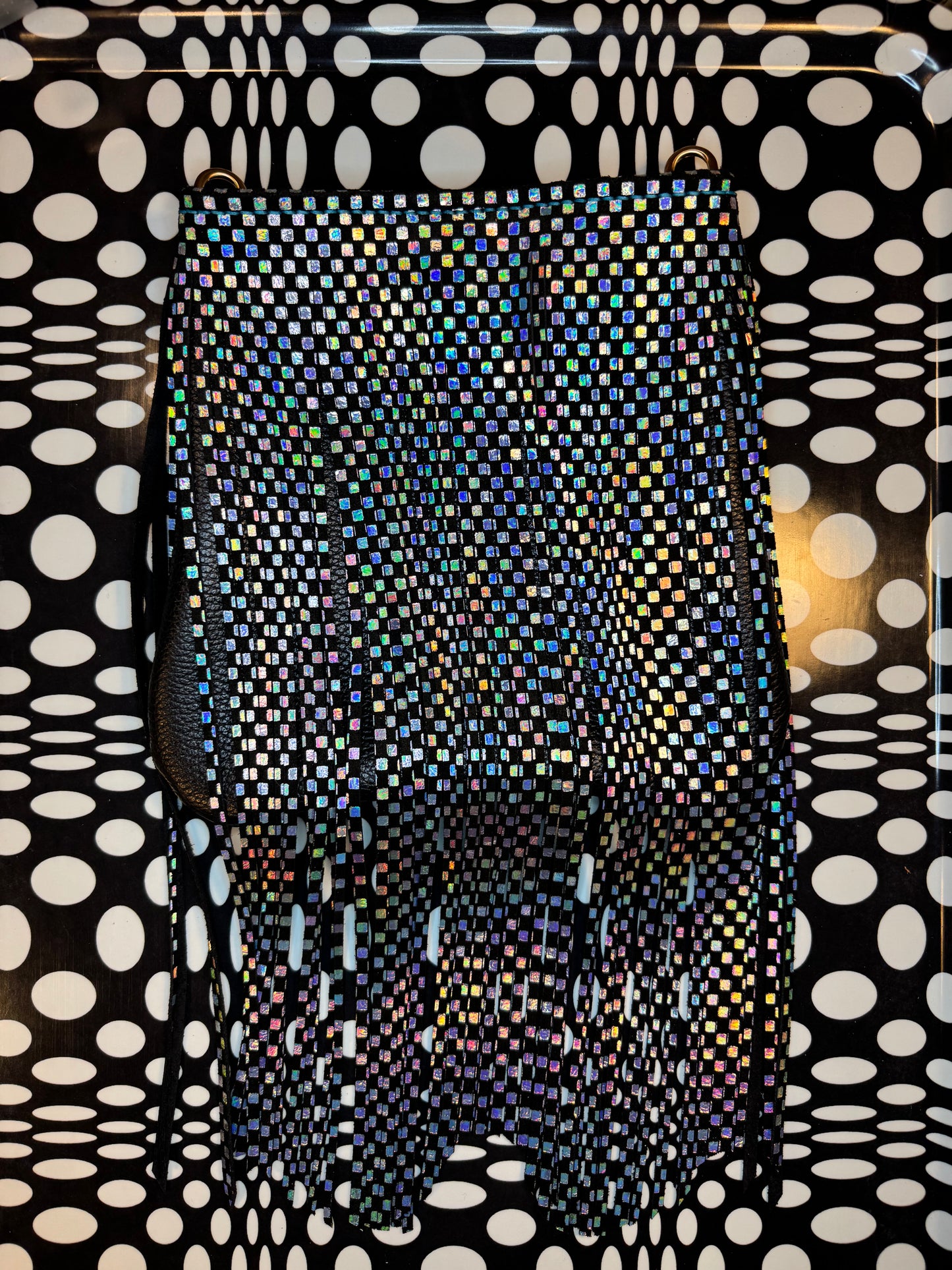 Candi A$$ hand sewn leather fringe crossbody bag! Soft cowhide rocker chic purse