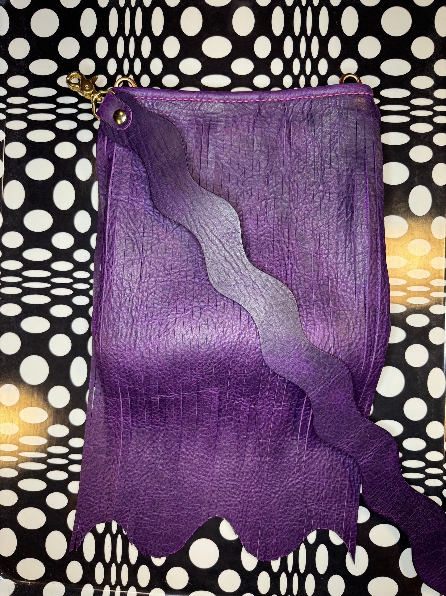 Candi A$$ hand sewn leather fringe crossbody bag! Soft cowhide rocker chic purse