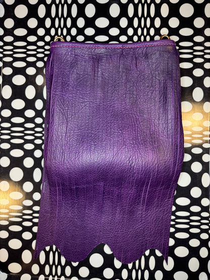 Candi A$$ hand sewn leather fringe crossbody bag! Soft cowhide rocker chic purse
