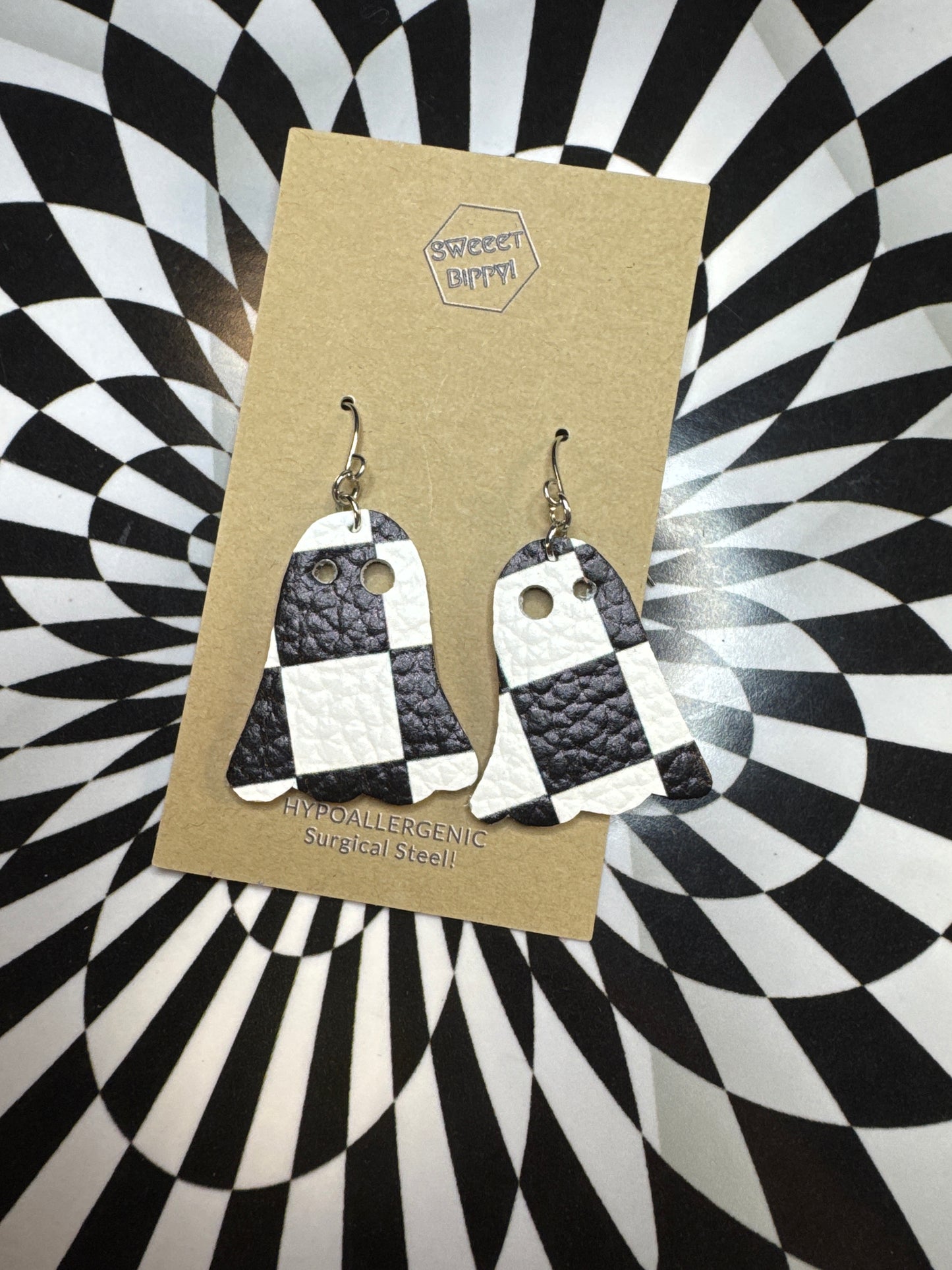 Leather Ghost earrings!