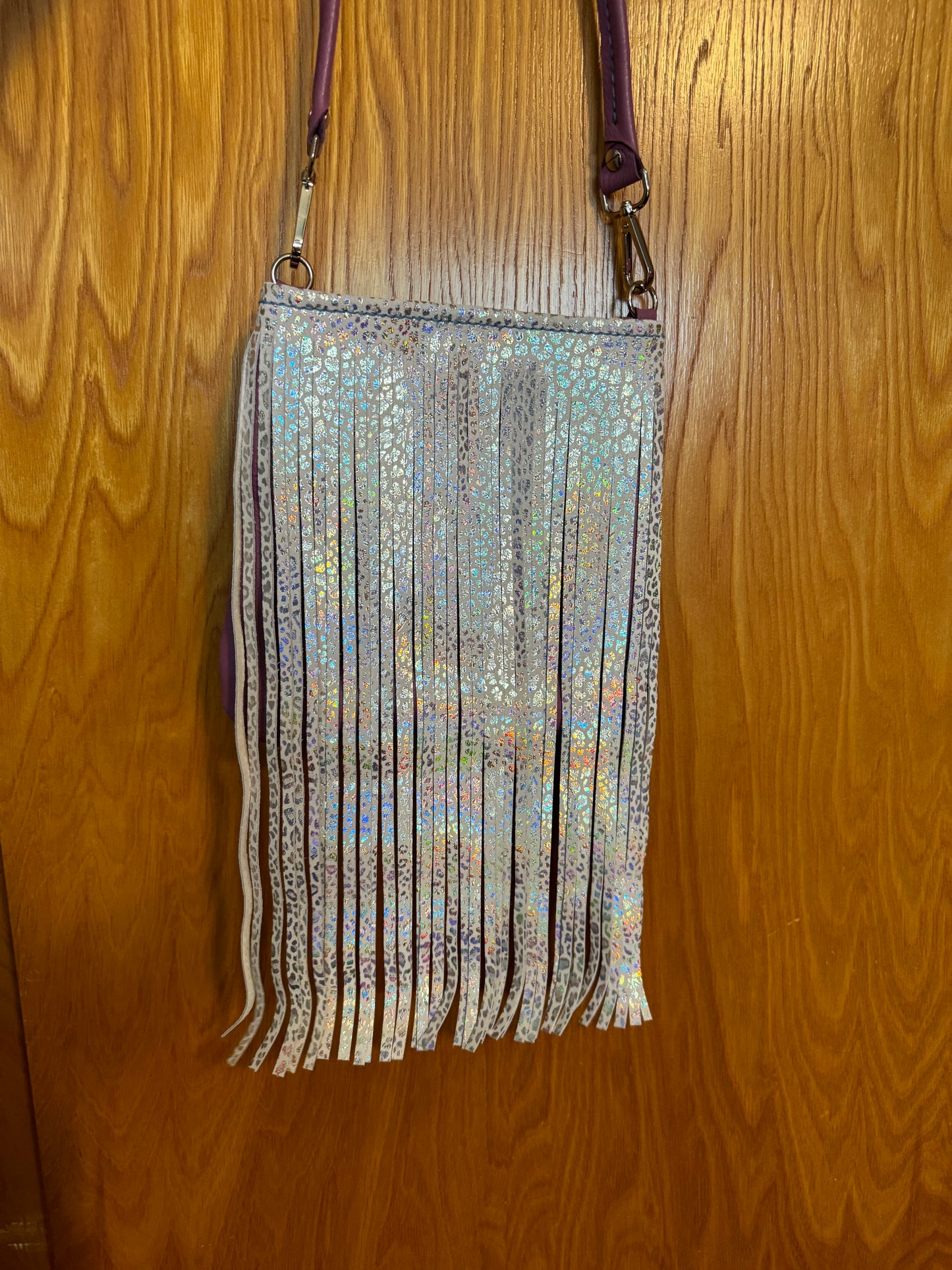 Candi A$$ hand sewn leather fringe crossbody bag! Soft cowhide rocker chic purse