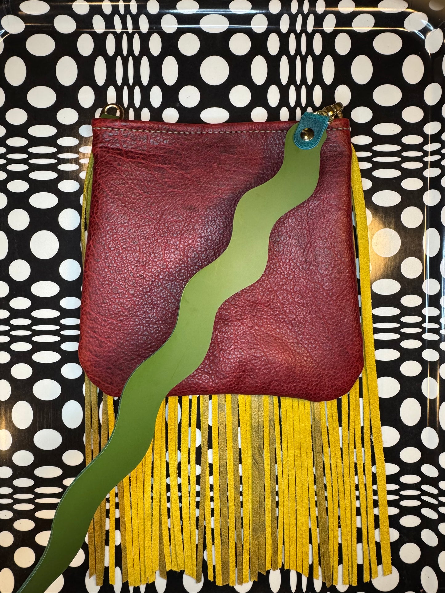 Candi A$$ hand sewn leather fringe crossbody bag! Soft cowhide rocker chic purse